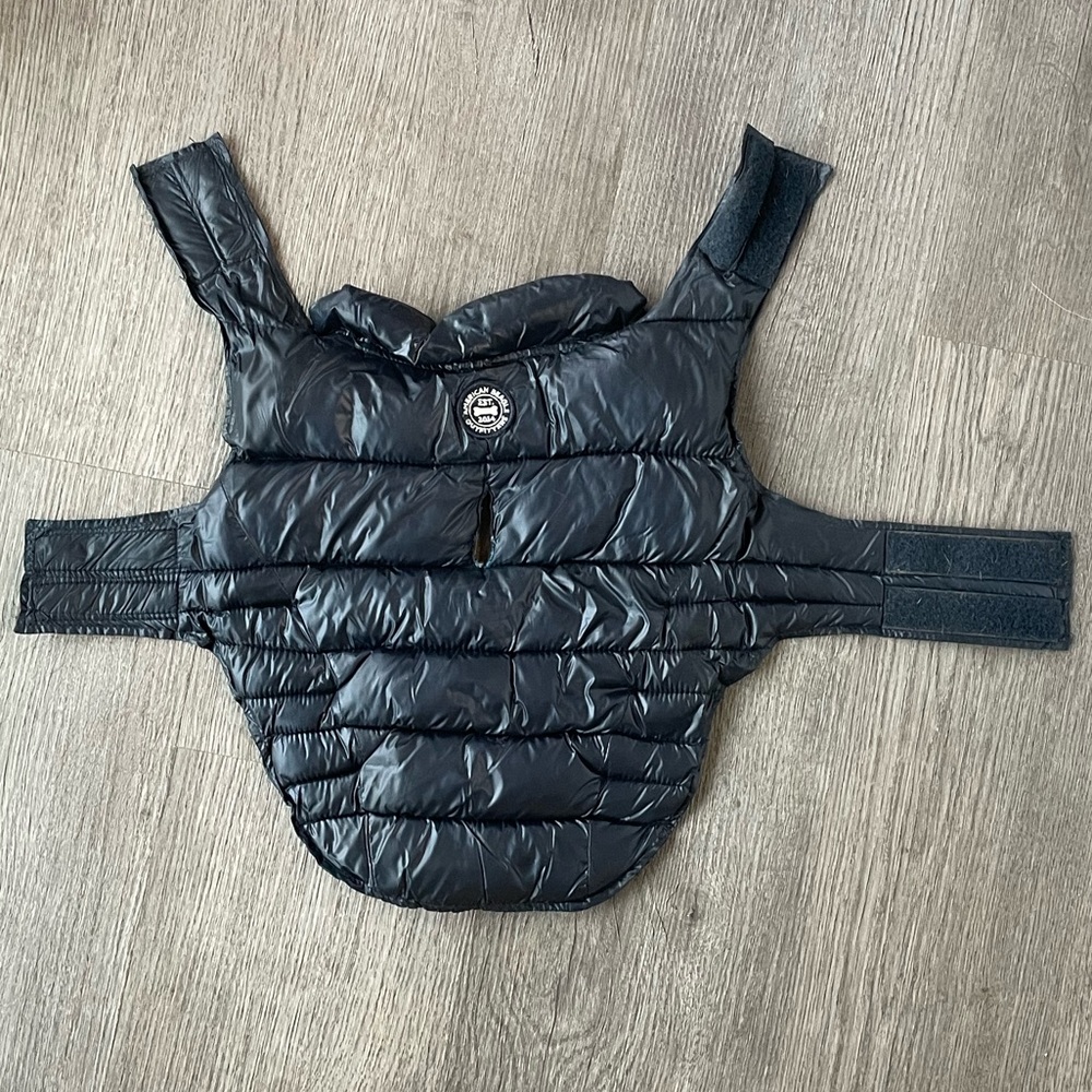 🐾 Stylish American Beagle Puffy Vest in Dark Navy Blue - Size Medium
